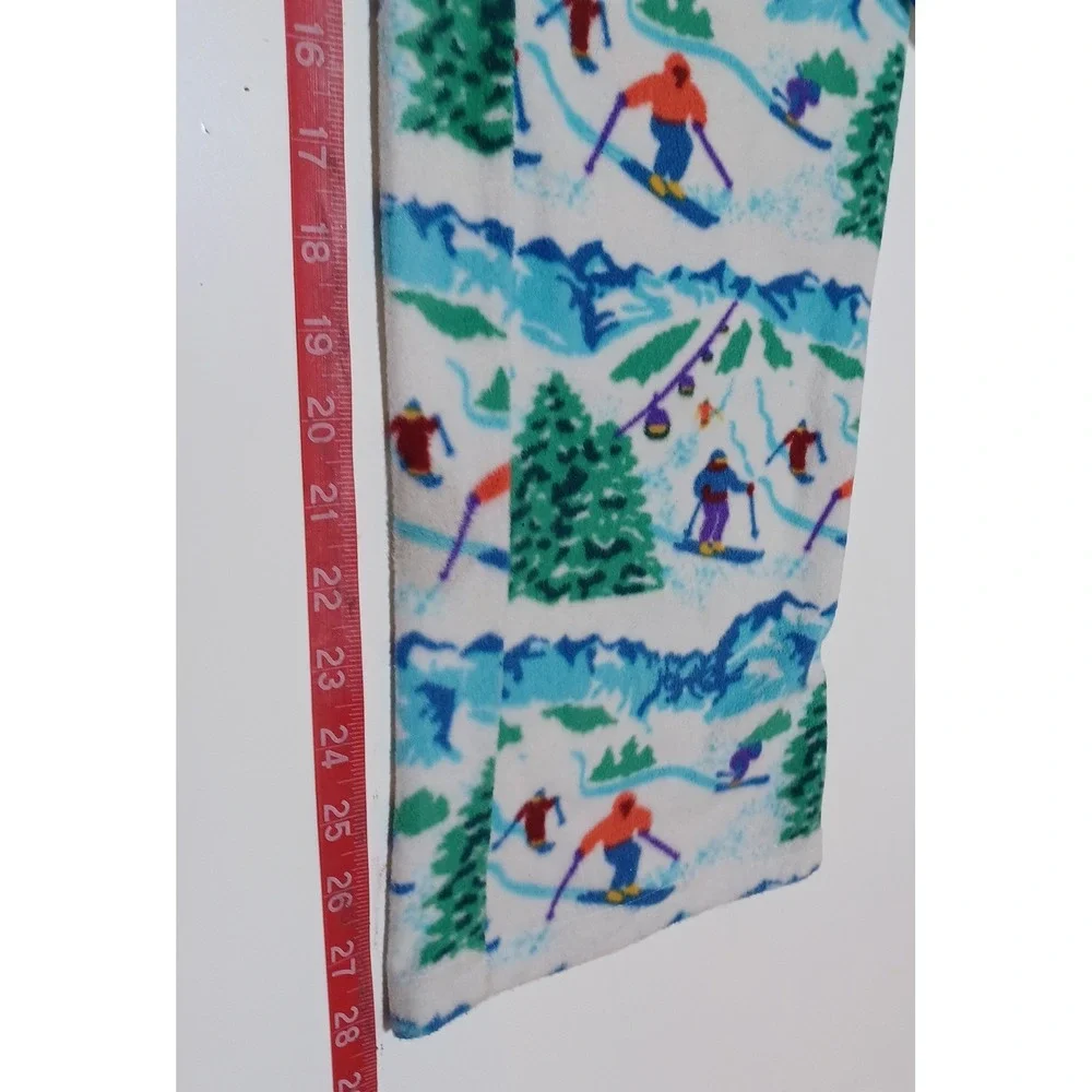 Roots Kids XL 11-12 Snow Ski Print Fleece Pajama Pants Apres Ski Cabincore